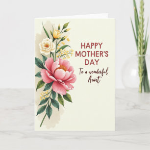 Charming Aunt Day Message Card