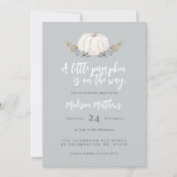 Charming Autumn 'Little Pumpkin' Baby Shower 
