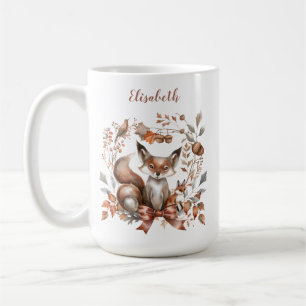 Charming Autumnal Woodland Scene Fox Coffee Mug