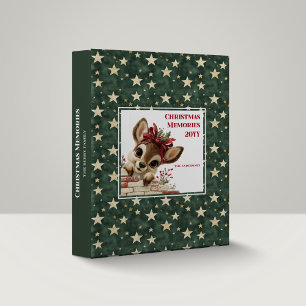 Charming Baby Fawn Christmas Keepsake Album Binder