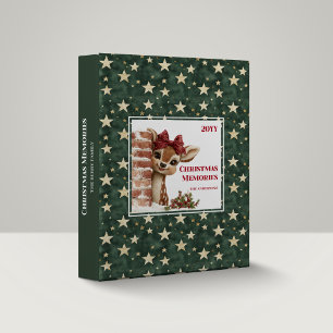 Charming Baby Fawn Cute Cartoon Holiday Memory Binder