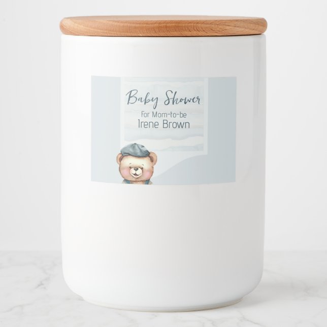 Charming Baby Shower Food Label (Front)