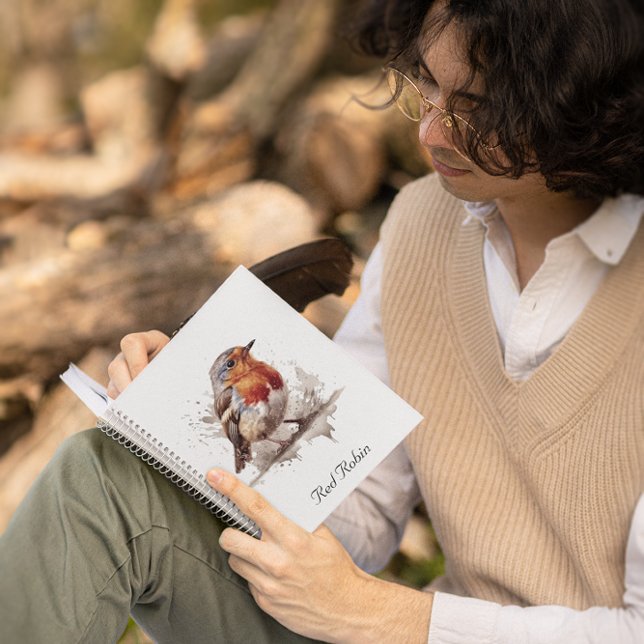 Charming Backyard Robin, custom Notebook (Creator Uploaded)