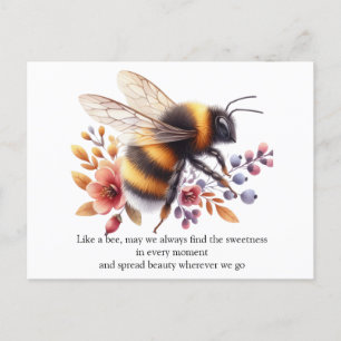 Charming Bee  Postcard