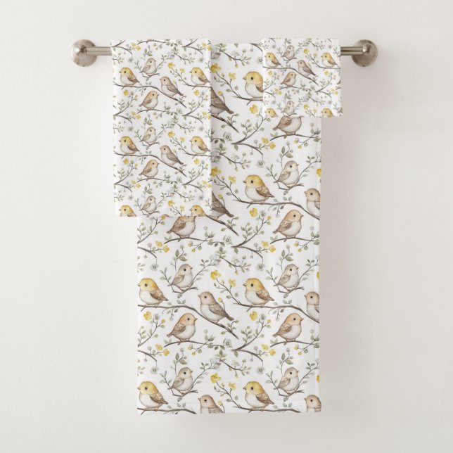 Charming Bird and Blossom Motif (En situation)