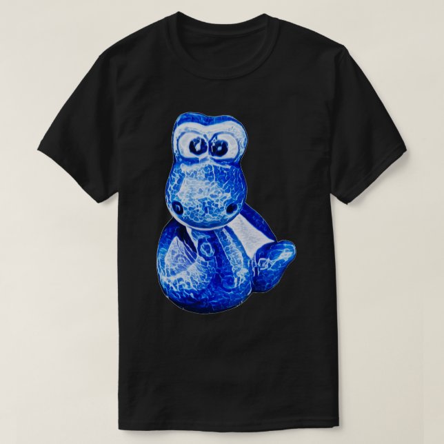 Charming blue little snake 7 T-Shirt (Design Front)