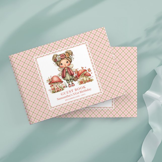 Charming Blush Fairy Birthday Guest Book (Charming Blush Fairy Birthday Guest Book)