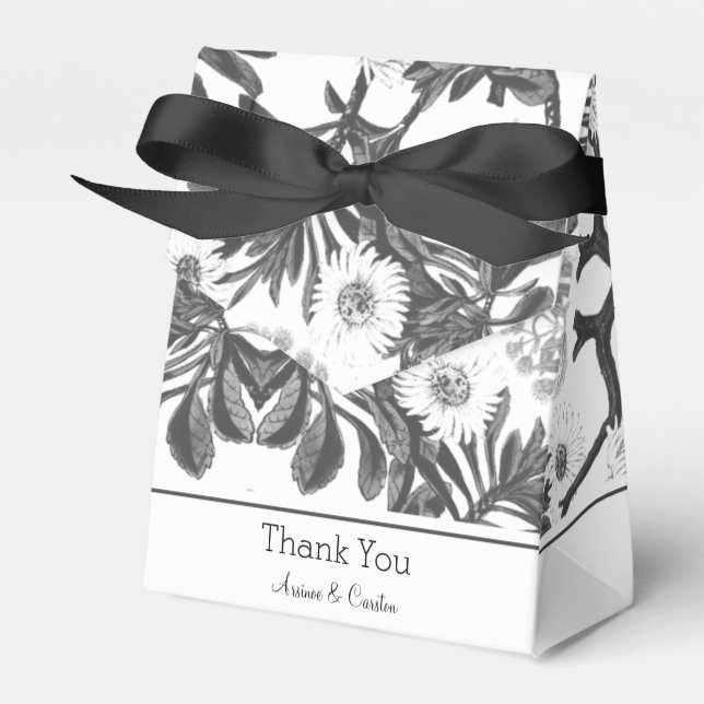 Charming Botanical Favor Box (Front Side)