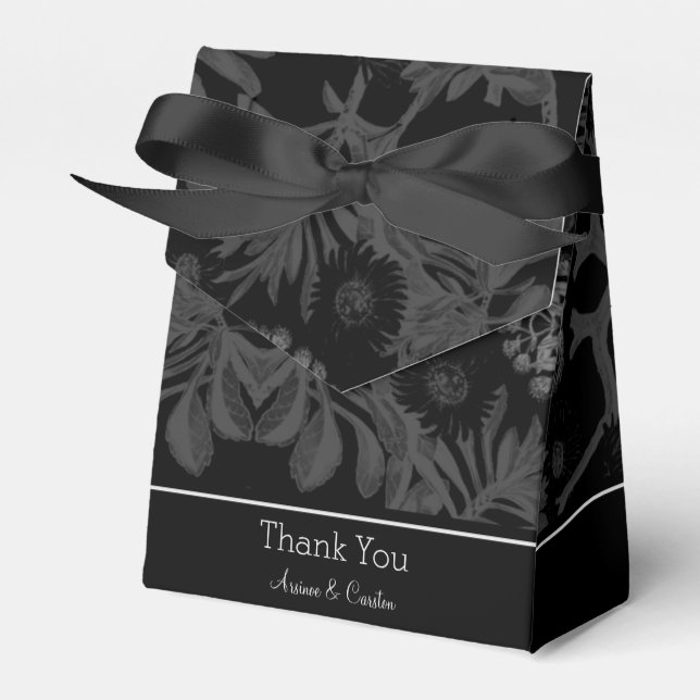 Charming Botanical Favor Box (Front Side)