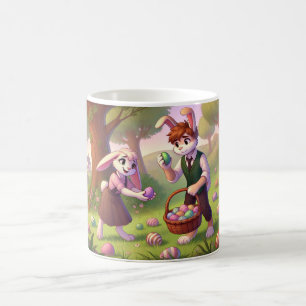 Charming Bunny Easter Egg Hunt Coffee Mug