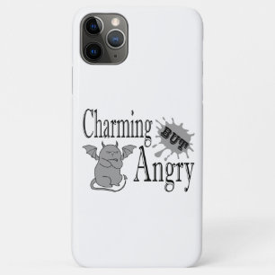 Charming but angry little devil cat funny quote iPhone 11 pro max case