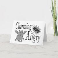 Charming but angry little devil cat funny quote