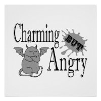 Charming but angry little devil cat funny quote