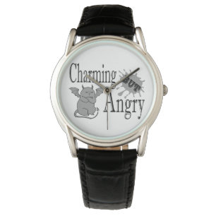 Charming but angry little devil cat funny quote watch