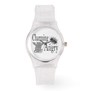 Charming but angry little devil cat funny quote watch