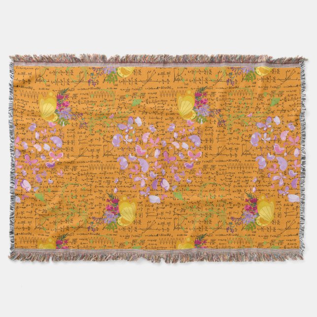 Charming Butterflies Throw Blanket (Front)