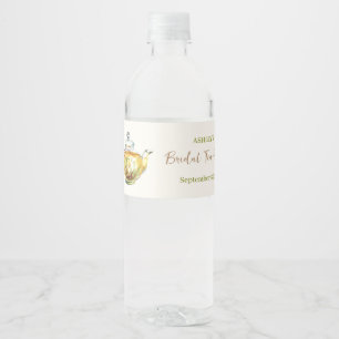 CHARMING Camomile Bridal Tea Party Water Bottle Label