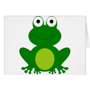 Charming cartoon frog