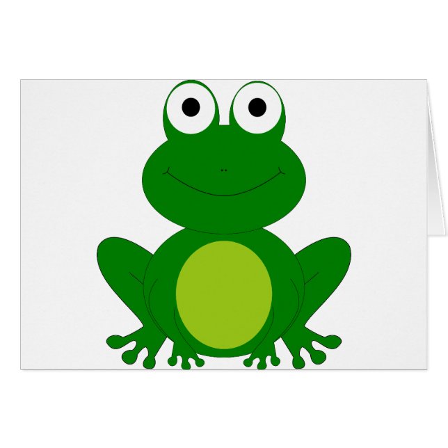Charming cartoon frog (Front Horizontal)