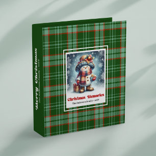 Charming cartoon snowman winter kids photo book binder