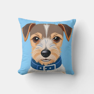 Charming Cartoon-Style Small Dog Pet Lover Gift Throw Pillow