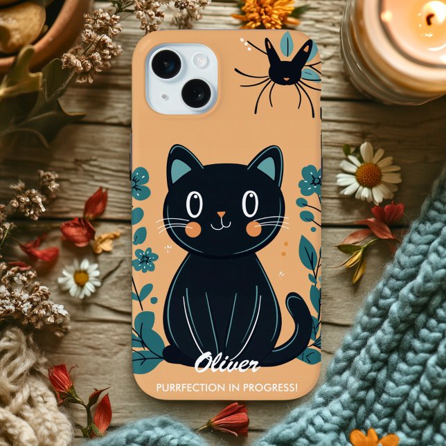 Charming Cat Vibes - Cozy & Cute Charm Case-Mate iPhone Case (Creator Uploaded)