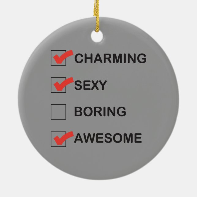 Charming Ceramic Ornament (Back)