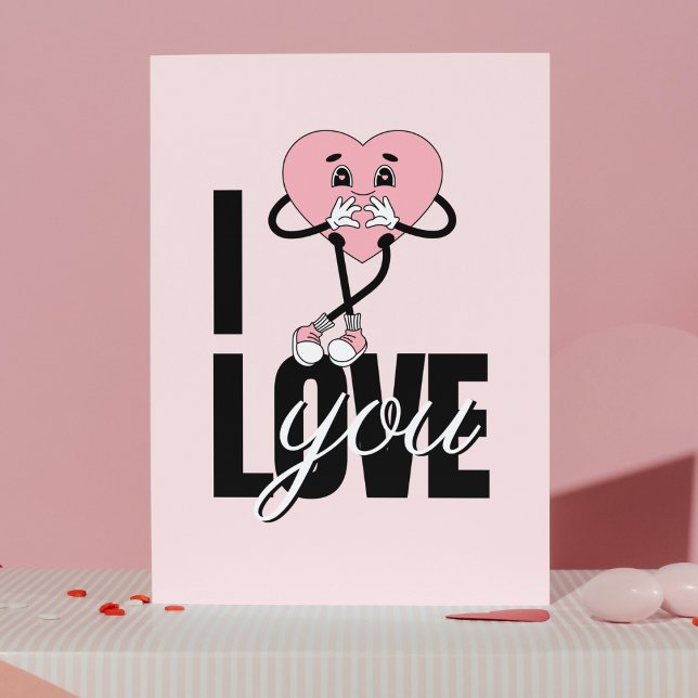 Charming Character Heart Valentine's Postcard (Creator Uploaded)