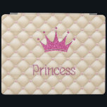Charming Chic Pearls ,Tiara, Princess,Glittery iPad Smart Cover<br><div class="desc">This image features pearls , tiara and princess pink  gliterry on cream background.A trandy , fun,  funky, stylish and elegant girl gift for women  and teenage girls.</div>