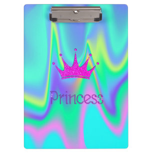 Charming Chic Tiara, Princess Holographic Clipboard