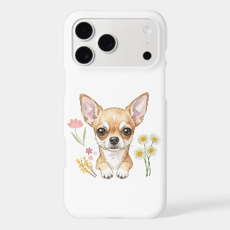 Charming Chihuahua with Flowers - Cute Pet Illustr
