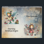 Charming Christmas Angels Folk Art Style  Calendar<br><div class="desc">Adorable art work of Christmas angels.  Bring the holiday spirit into your home all year long. Great Christmas gift. AI assisted graphics purchased with commercial use.  Artwork:  RedHeronLighthouse</div>