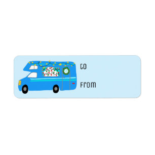 Charming Christmas Camper Vintage RV Xmas Cadeau