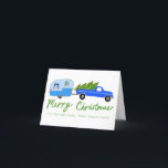 Charming Christmas Camper Vintage Trailer RV Xmas Holiday Card<br><div class="desc">Perfect card to send out as holiday greetings! Hand made art for you! FULLY CUSTOMIZABLE! Click on “Personalize” above to edit the text. Click "edit using design tool" to adjust the fonts, colours and placements and to add text to the back side if you prefer. Also you can easily change...</div>