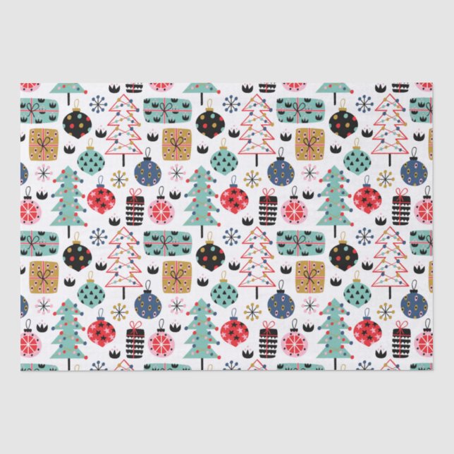 Charming Christmas Design Tissue Paper (Front)