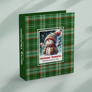 Charming Christmas snowman photo binder editable