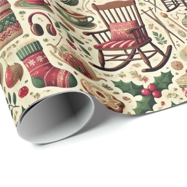 Charming Christmas Wrapping Paper for Grandmothers (Roll Corner)