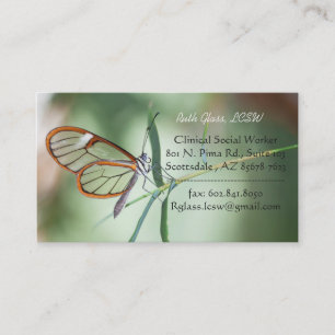 Charming Clear-wing Business Card