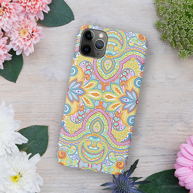 Charming Colourful Paisley Art iPhone Case (Creator Uploaded)