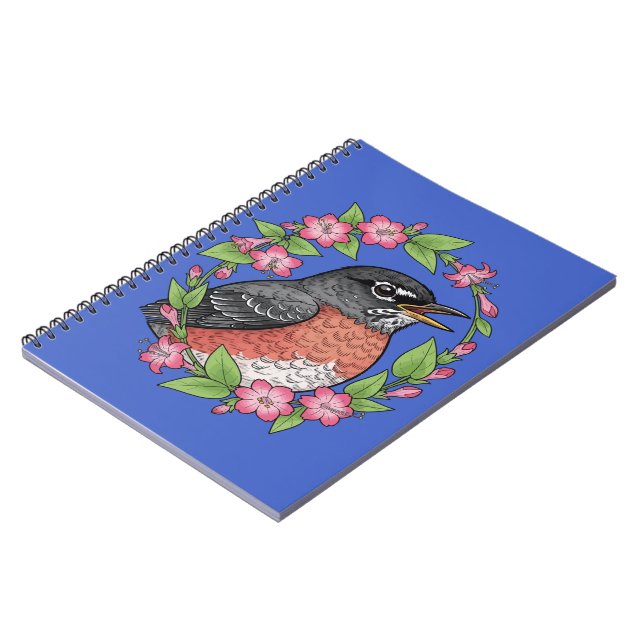 Charming Connecticut Bird With Mirabilis Notebook (Left Side)
