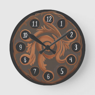 Charming Copper Clock