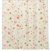 Charming Cottagecore Shower Curtain – Cozy Floral