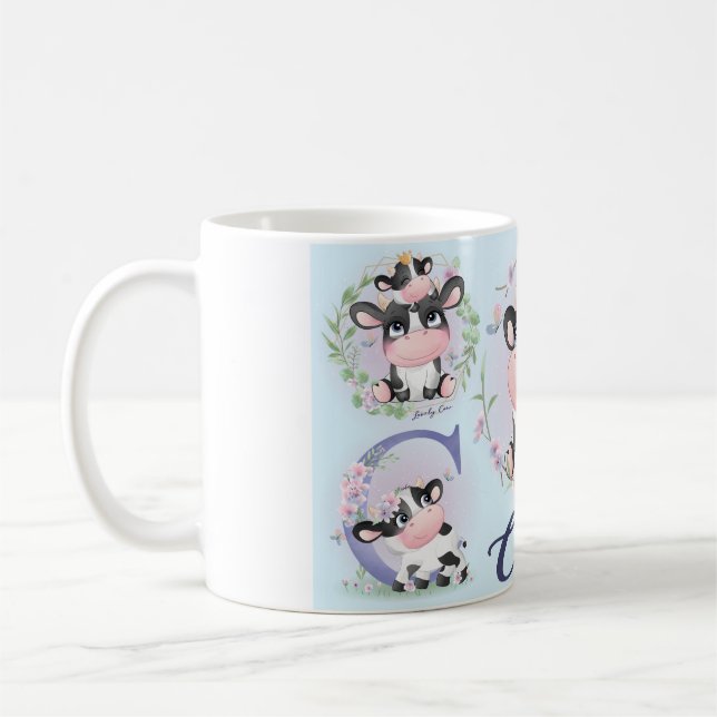 Charming Cow Mug – Perfect for Animal Lovers (Left)