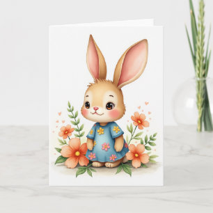 Charming Creature Smock Floral Card