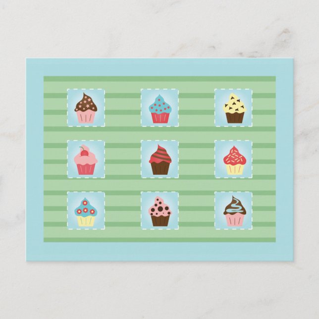 Charming Cupcakes Postcard (Front)