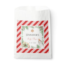 Charming Custom Watercolor Christmas Baby Shower