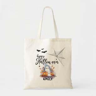 Charming Customizable Halloween  Tote Bag