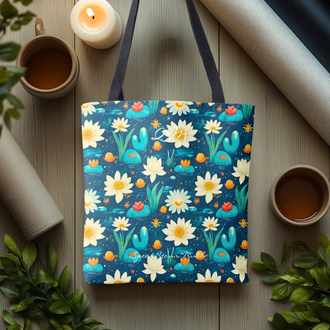 Charming Daisy et Cactus Wellness Sac fourre-tout (Créateur téléchargé)