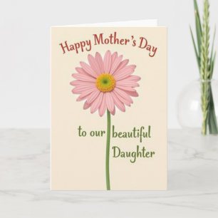 Charming Daisy Mothers Day Card