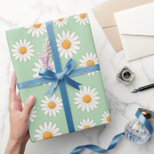 Charming Daisy Pattern – Floral Gift  Wrapping Paper